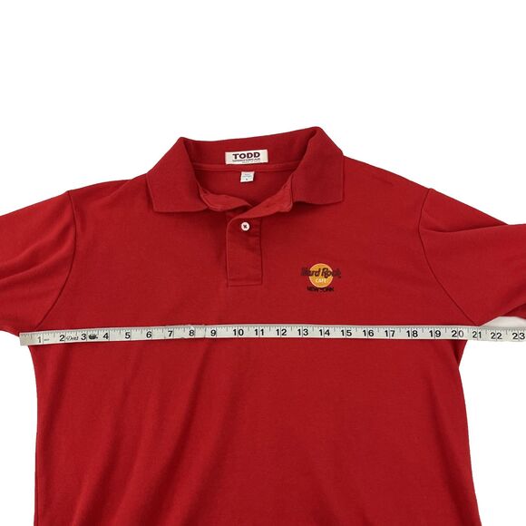 Vintage Todd Sportswear Hard Rock Cafe New York Polo Shirt Sz L Single Stitch - Picture 4 of 8